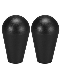 Mango Joystick Elíptico uxcell Negro 2 Piezas Reemplazo