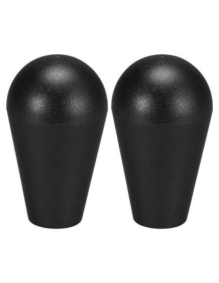 Mango Joystick Elíptico uxcell Negro 2 Piezas Reemplazo