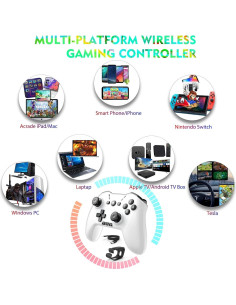 Controlador Bluetooth UNIHOW para Switch y PC Inalámbrico 2