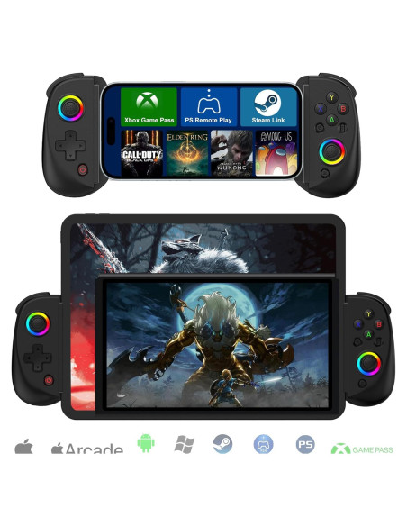 Controlador Inalámbrico Koiiko para iPad y Android, Negro