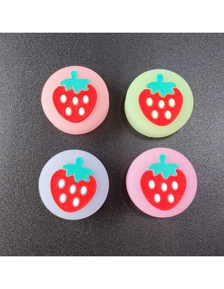 4 Tapas Silicona Luminosa Ambertown para Joystick Switch
