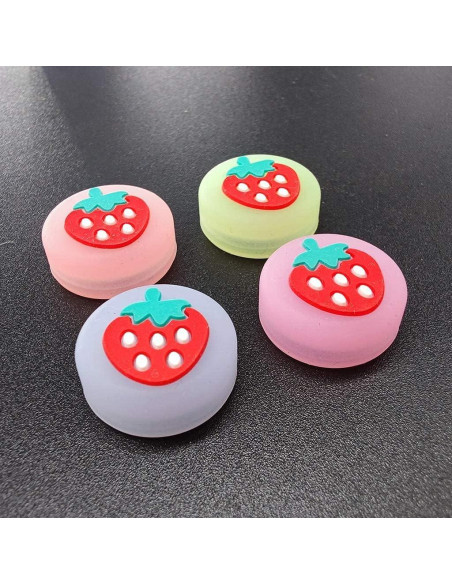 4 Tapas Silicona Luminosa Ambertown para Joystick Switch