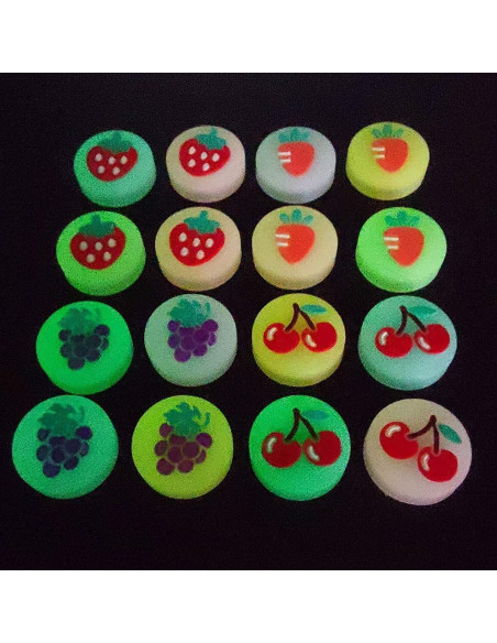 4 Tapas Silicona Luminosa Ambertown para Joystick Switch