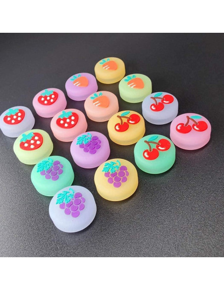 4 Tapas Silicona Luminosa Ambertown para Joystick Switch