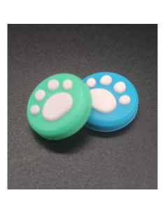 Tapa de agarre de joystick analógico Ambertown para Switch NS y Lite - Verde y Azul (2PCS) 2