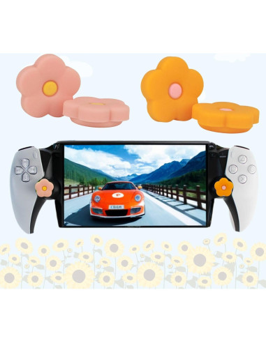 Agarradores de Flor Naranja MEEFIX para PS Portal - 4 Pcs