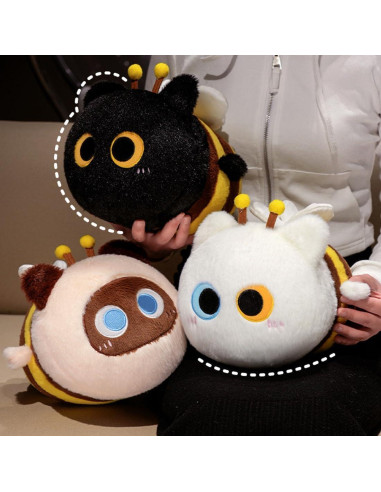 Juguete de Peluche ELAINREN Gatito Abeja 24.89 cm Ultra Suave