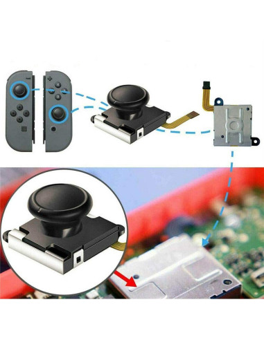 Repuesto Joystick Joycon QUMOX 4 Piezas para Ntdo Switch