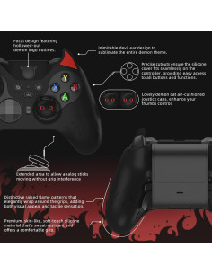 Funda Silicona PlayVital Demonio para Xbox Elite Series 2 2