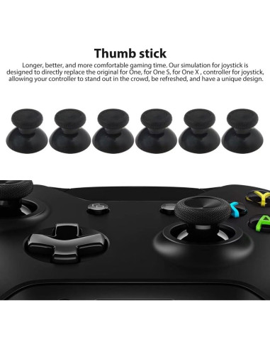 6 Thumbsticks de Reemplazo USonline911 para Xbox One
