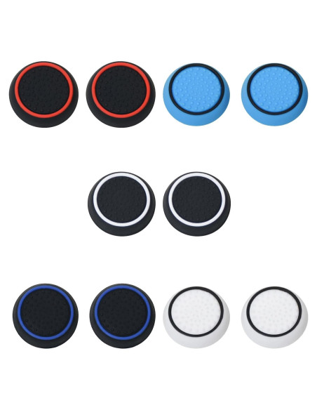10 Tapas de Joystick Silicona ECOMAID para PS5, PS4, Xbox