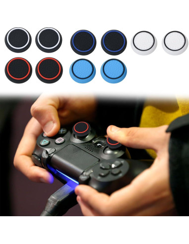 10 Tapas de Joystick Silicona ECOMAID para PS5, PS4, Xbox