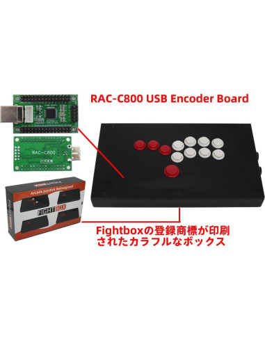 Controlador de Juego Arcade TruBoost RAC-J800B-PC Sanwa OBSF