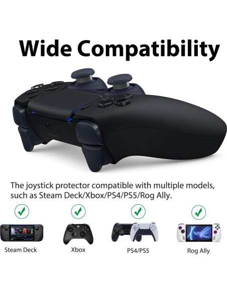 4 Protectores de Joystick Miimall TPU para Steam Deck/Xbox/PS4/PS5