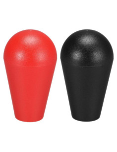 Mango de Joystick Elíptico uxcell M6 Rojo Negro 2 Piezas