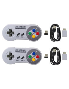 Controlador Inalámbrico YYU para Mini SNES y NES 2 Pcs