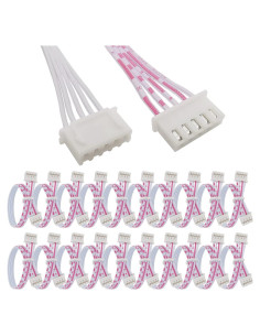 Cable de 5 Pines Hembra a Hembra JST 2.54mm 20cm 20PCS DKARDU