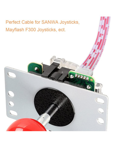 Cable de 5 Pines Hembra a Hembra JST 2.54mm 20cm 20PCS DKARDU