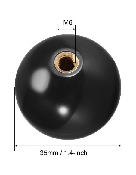 Joystick Bola Superior uxcell 35mm Repuesto Arcade Negro