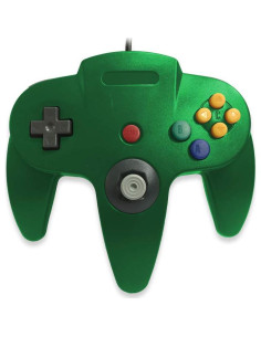 Controlador Joystick Antiguo Clásico N64 Verde 226g 2