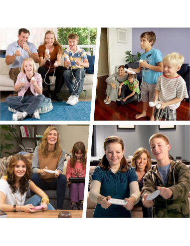 Control Remoto Edorco para Wii y Wii U - 2 Sets Inalámbricos