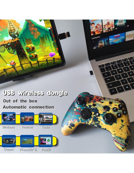 Controlador Inalámbrico WZUICOV para Múltiples Dispositivos Controlador Inalámbrico WZUICOV para Múltiples Dispositivos