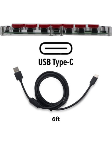 Controlador de Juego TruBoost FightBox B1-MINI-PC USB Hot-Swap