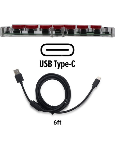 Controlador de Juego TruBoost FightBox B1-MINI-PC USB Hot-Swap Controlador de Juego TruBoost FightBox B1-MINI-PC USB Hot-Swap