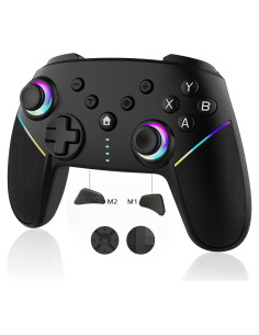 Controlador Inalámbrico JUNHUAN para Switch y PC - Negro
