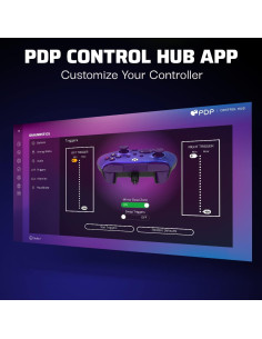 Controlador PDP REMATCH Cableado Degradado Púrpura Xbox 2