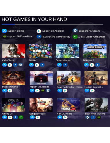 Controlador Inalámbrico Megadream Q15 para Móviles y PC