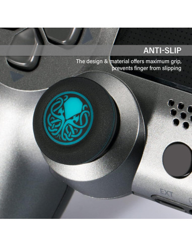 Cubierta de agarre de pulgar PlayRealm x 4 para PS5, PS4, Xbox