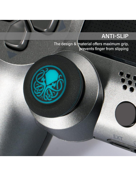 Cubierta de agarre de pulgar PlayRealm x 4 para PS5, PS4, Xbox