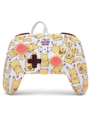 Controlador con cable PowerA para Nintendo Switch Pikachu