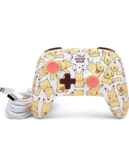 Controlador con cable PowerA para Nintendo Switch Pikachu Controlador con cable PowerA para Nintendo Switch Pikachu