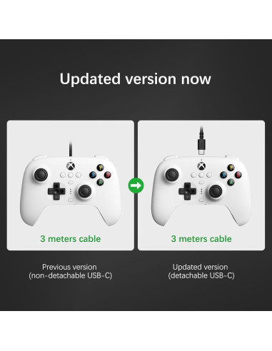 Controlador 8Bitdo Ultimate para Xbox y PC - Blanco