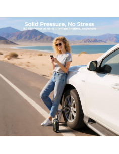 Compresor de Aire Portátil DWW 150 PSI Batería Recargable 2