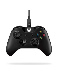 Controlador Microsoft Xbox One + Cable para PC - Negro