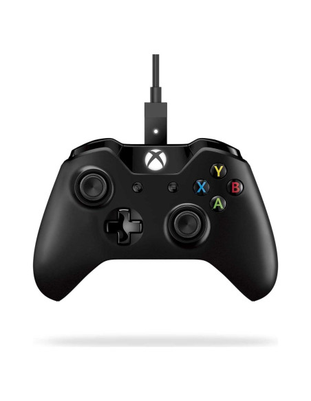 Controlador Microsoft Xbox One + Cable para PC - Negro