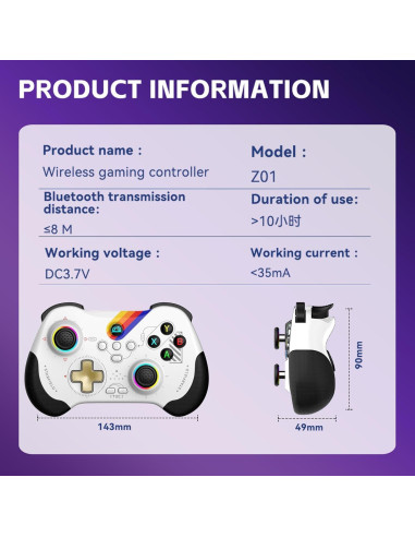 Controlador Inalámbrico Koiiko Bluetooth para iPad/PC/Switch