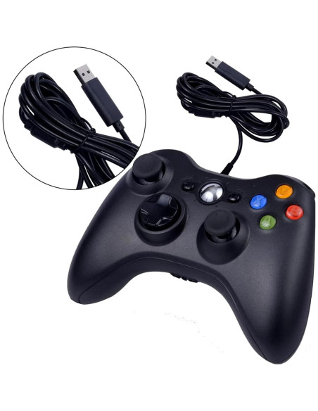 Gamepad USB con Cable USonline911 para PC y Xbox 360
