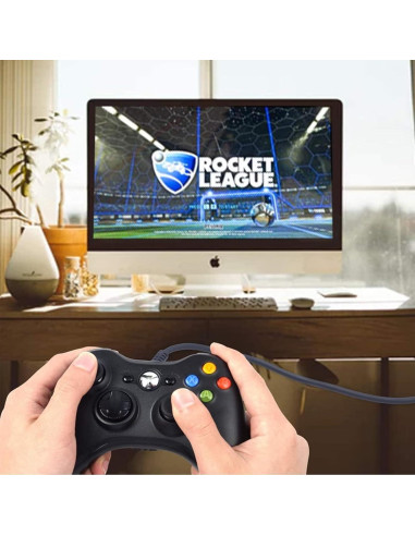 Gamepad USB con Cable USonline911 para PC y Xbox 360