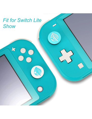 Tscope Grip Caps Azul para Nintendo Switch y Lite - Hoja Kawaii