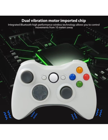 Controlador Inalámbrico Xbox 360 Color Blanco 2.4GHz