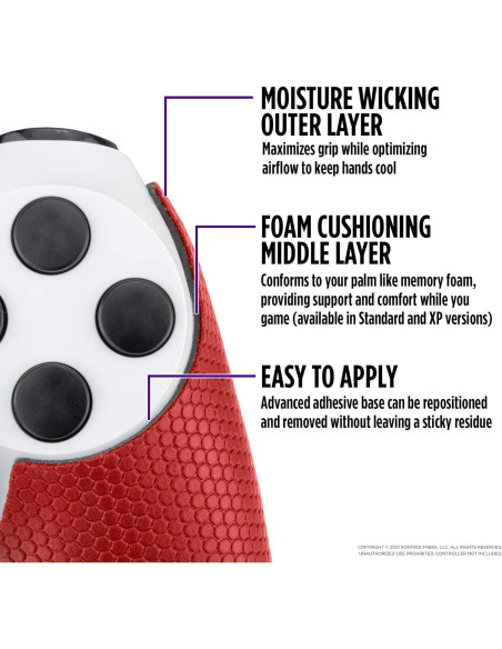 KontrolFreek Kit Rendimiento PS4 Rojo con Thumbsticks y Agarre