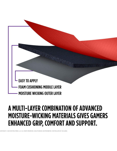 KontrolFreek Kit Rendimiento PS4 Rojo con Thumbsticks y Agarre