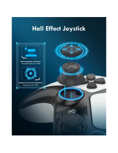 Controlador FAREMOCI PS4 Inalámbrico Luna Blanco 2