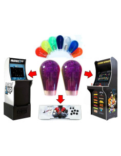 Juego de 2 Mangos Joystick Murciélago Alvatron Púrpura