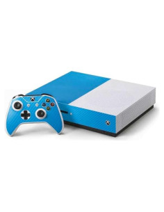 Calcomanía Skinit para Xbox One S - Fibra de Carbono Azul