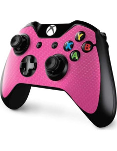 Calcomanía Skinit para Controlador Xbox One - Fibra Carbono Rosa 2